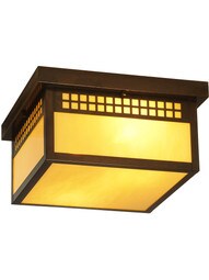Glasgow Flush Mount Ceiling Light In Bronze Finish